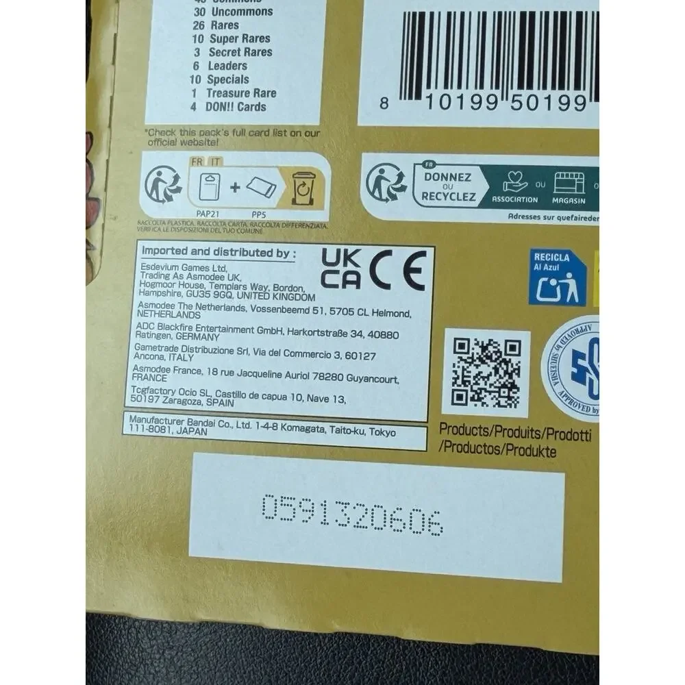 One Piece TCG OP-17 World's Strongest Warriors Sealed Sleeved Booster Pack Eng
